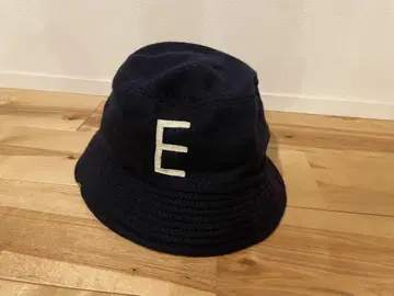 DECHO E 자수 네이비 버킷 햇