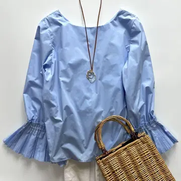 레이빔즈 플리츠 커프스 2WAY 블라우스 세탁 가능