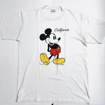 90s Velvasheen 미키 티셔츠 L 캘리포니아