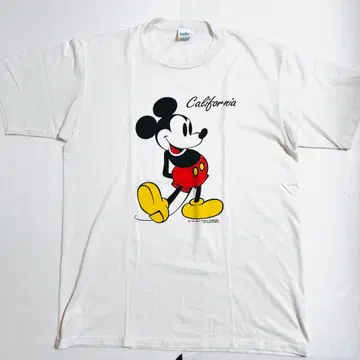 90s Velvasheen 미키 티셔츠 L 캘리포니아