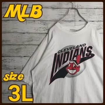 MLB 메이저리그 클리브랜드 인디언스 반팔 티셔츠 화이트