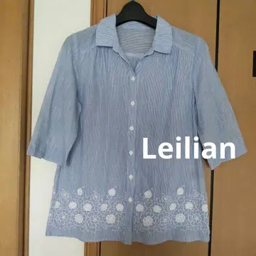Leilian 밑단 레이스 블라우스