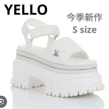 YELLO INK PLATFORM SANDALS 샌들 화이트 S