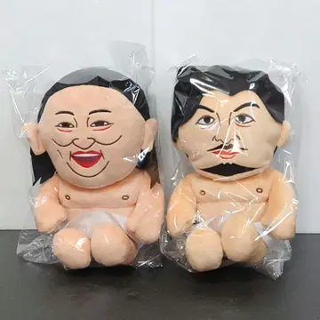 체격 브라더스 M 봉제 인형 류 유 총 2종 세트