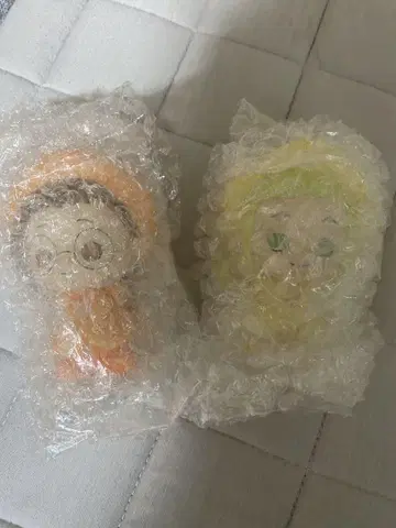봉제 인형 세트 오렌지와 그린