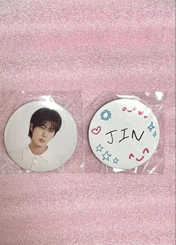 BTS JIN 캡슐 토이 캔뱃지