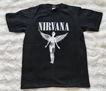NIRVANA 블랙 티셔츠 XL