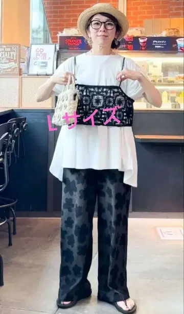 니코앤드 DRY 쿠시 이지 팬츠 L 사이즈 스모크 플라워 택 포함 새상품