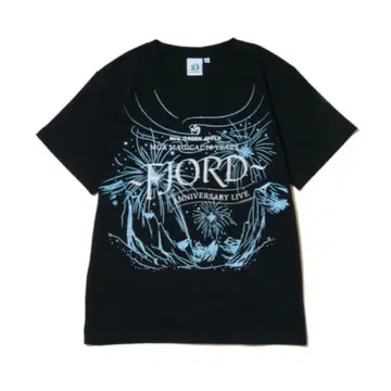 Mrs.GREEN APPLE FJORD 글리터 로고 티셔츠 블랙 M
