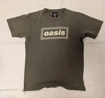 oasis 로고 티셔츠 올리브 그린