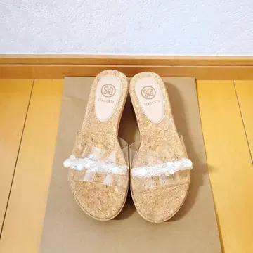 STACCATO 스타카토 코르크 플랫폼 코르크 힐 샌들