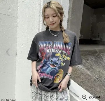 스티치 에이리언 그래픽 티셔츠