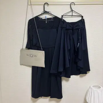 파티 드레스 레이스 탑 플레어 스커트 셋업