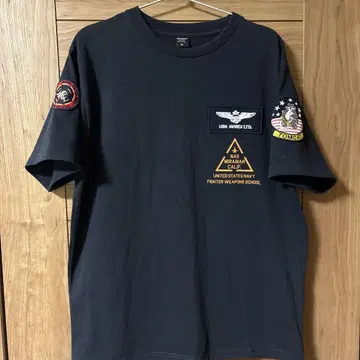 아비렉스 LTD. TOP GUN 티셔츠 네이비