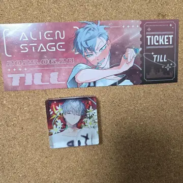 alien stage 아크릴 블록 틸 애니메이트 티켓풍 카드
