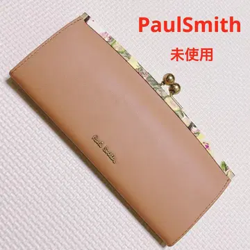미사용 PaulSmith 폴 스미스 가죽 가마구치 장지갑 베이지