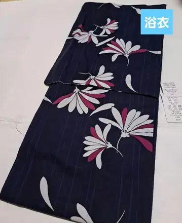 No.5447 유카타 면 기모노 재단 완료 미사용 새상품