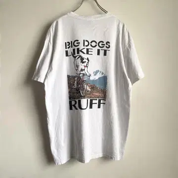 90s USA제 BIG DOGS 로고&디자인 프린트 티셔츠 개 애니멀