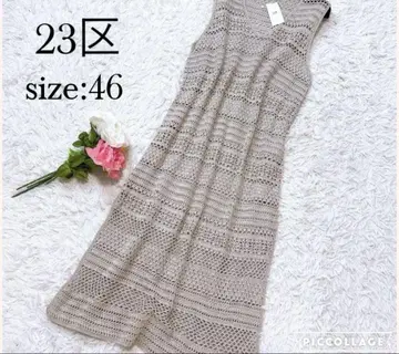 23구 슬리브리스 니트 원피스 size:46