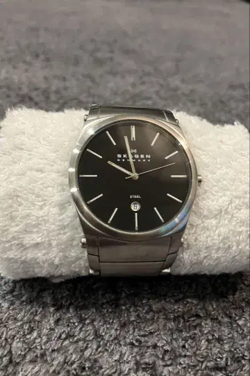 SKAGEN 손목시계 스테인리스 스틸 블랙