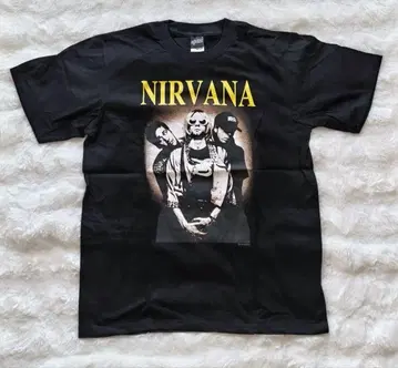 NIRVANA 밴딩 티셔츠 XL 사이즈 블랙