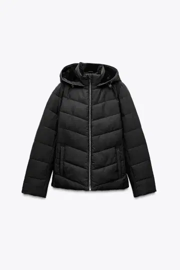 ZARA 자라 슬림핏 퀼트 아노락 XS 완판템