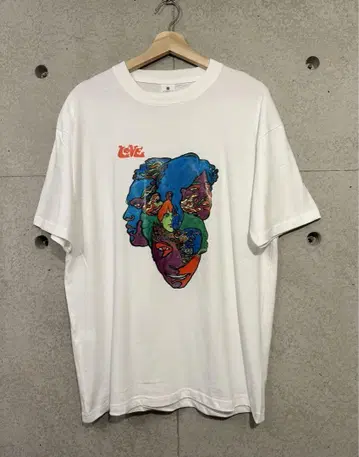 미사용품 Love Foever Change 밴딩 티셔츠 빈티지
