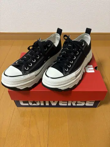CONVERSE ALL STAR 블랙 통굽 스니커즈