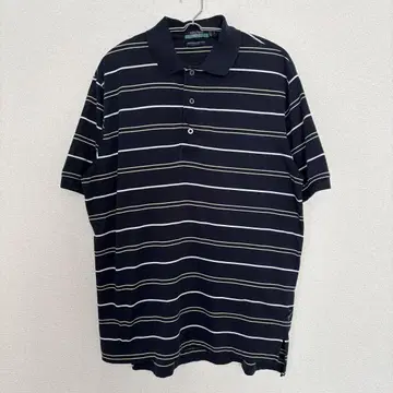 NAUTICA 노티카 피케 셔츠 네이비 스트라이프 골프 스포츠