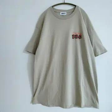 HAIGHT 양면 프린트 TEXTA 티셔츠 XL 베이지 일본제