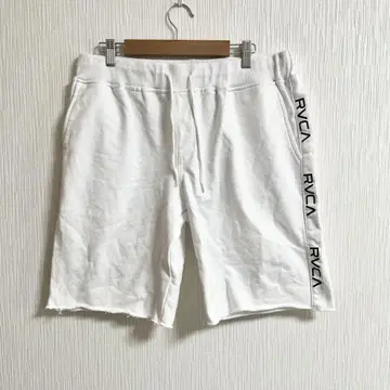 RVCA 루카 맨투맨 하프 숏 팬츠 L 화이트