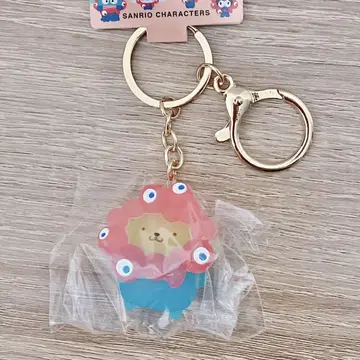 미야쿠미야쿠 산리오 콜라보 폼폼푸딩 입체 마스코트 클리어 키링