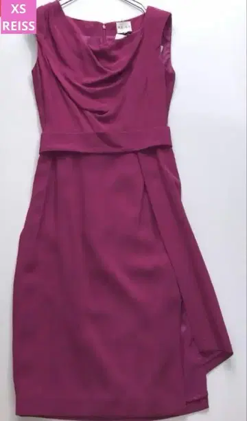 REISS 핑크 타이트 드레스 슬리브리스