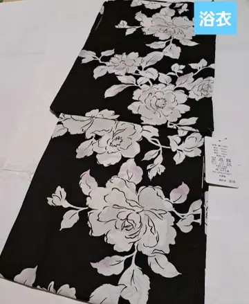 No.5448 유카타 면 기모노 재단 완료 미사용 새상품