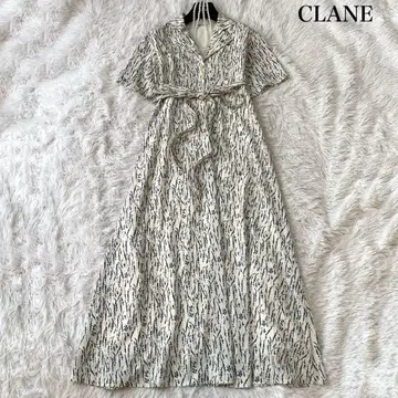 CLANE 샐비어 플라워 원피스 롱 1 사이즈 정가 28,000엔 완판템