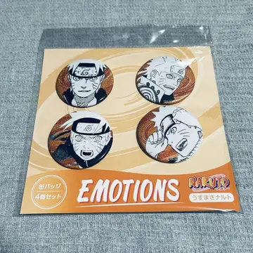 NARUTO EMOTIONS 캔뱃지 4개 세트