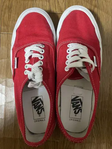 반스 Vault Authentic 빨간색