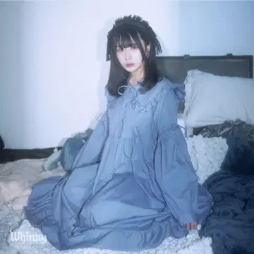 whinny 호와쿤 러블리 색스/블루 원피스