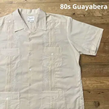 80s Guayabera 과야베라 쿠바 셔츠 반팔