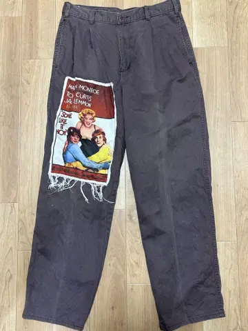 DOCKERS 프린트 워크 팬츠 데님 리메이크? 마릴린 몬로 레어