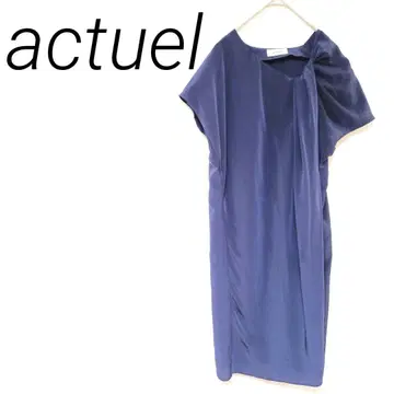 actuel 보라색 드레시한 원피스 포멀 캐주얼 M 심플
