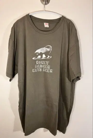 Hanes 60s 빈티지 티셔츠 올리브 그린
