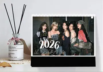 르세라핌 2026년 신상 탁상 달력 LESSERAFIM 한국 굿즈