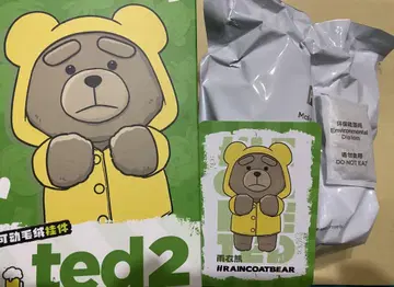 봉지 미개봉 POP MART ted2 레인코트 베어