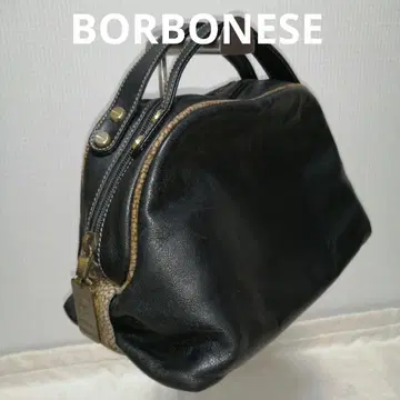 BORBONESE 보르보네제 돔형 가죽 핸드백 우즈라 패턴