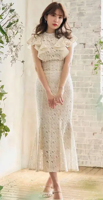 Her lip to /Floral Lace 셋업