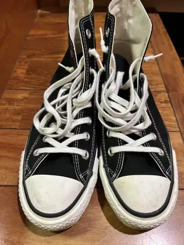ALL STAR 블랙 하이컷 스니커즈