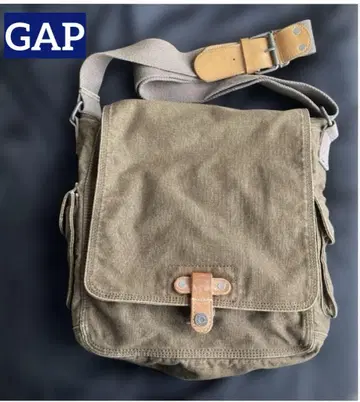'00 GAP 메신저 숄더 백 브라운 계열