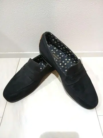 BALLY 발리 스웨이드 코인 로퍼 슬립온 네이비 계열