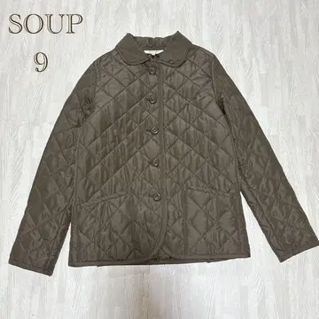 SOUP (9) 브라운 퀼팅 자켓